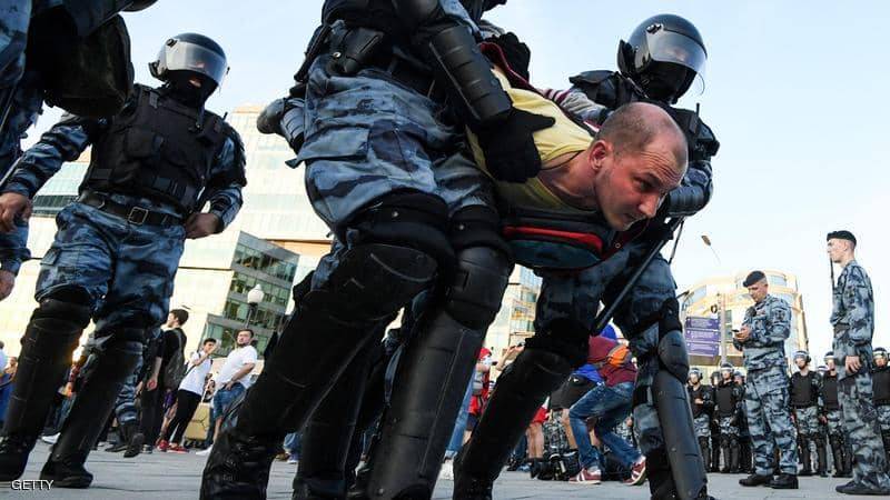 موسكو..اعتقالات إثر تظاهرة للمعارضة