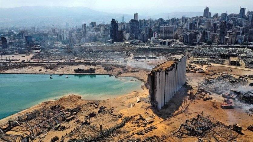 حصيلة أولية بالأرقام لخسائر  إنفجار مرفأ بيروت