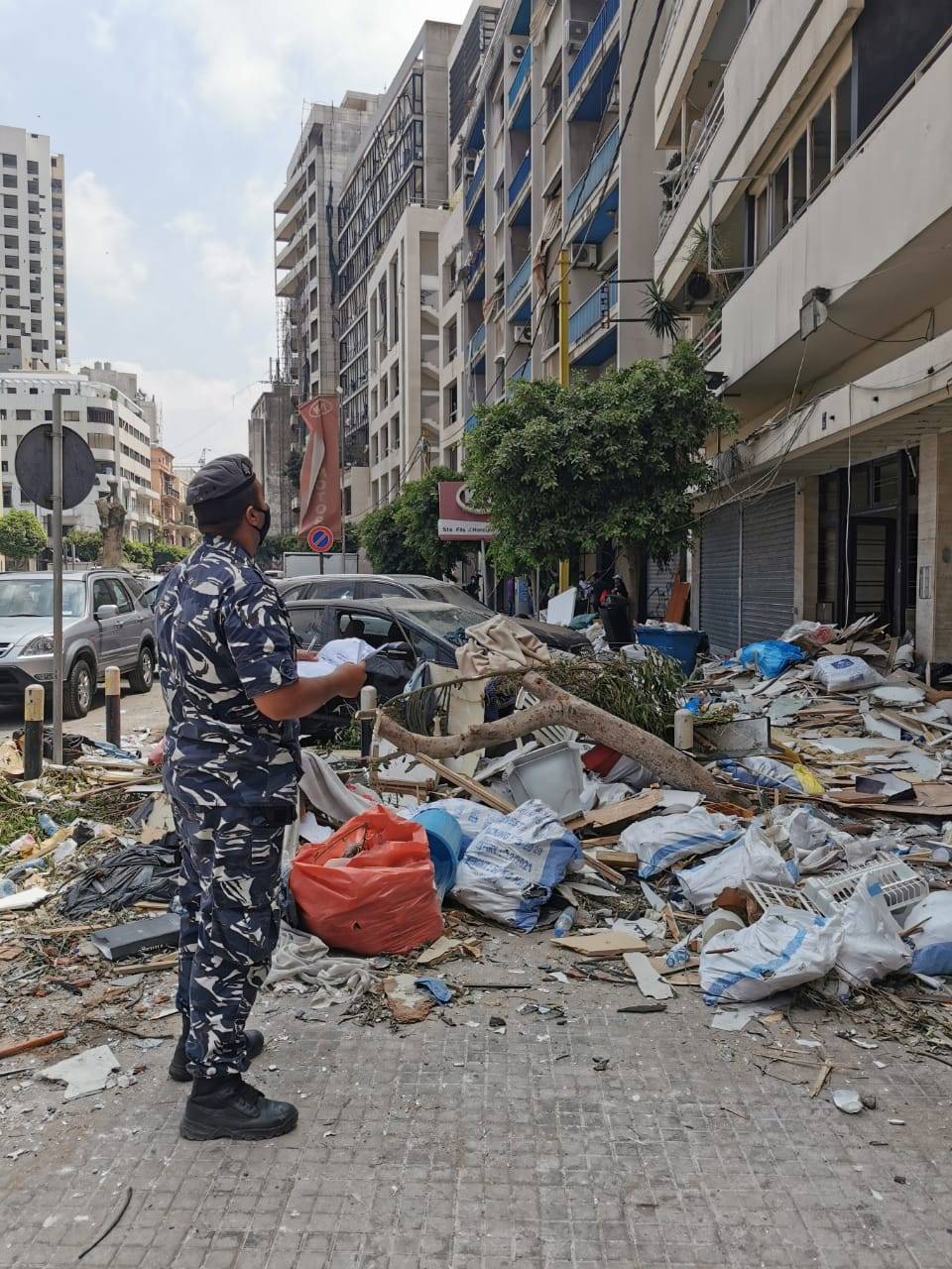 تضرر 3972 مبنى و 4214 آلية في انفجار مرفأ بيروت..ومسح بقية الأضرار مستمر