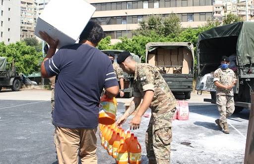 بالفيديو.. استلام الجيش للمساعدات وتوزيعها