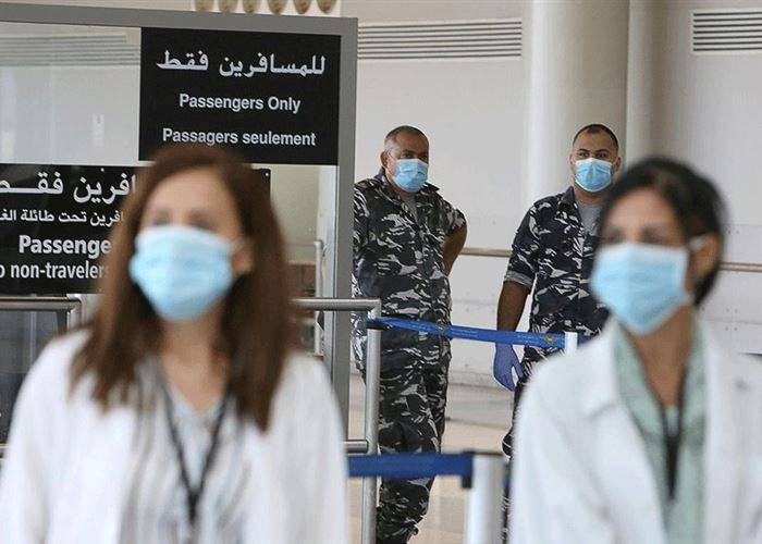 ‏  44 حالة كورونا على متن رحلات وصلت إلى بيروت في 3 أيام