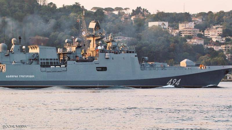 أول سفينة حربية روسية تصل بورتسودان