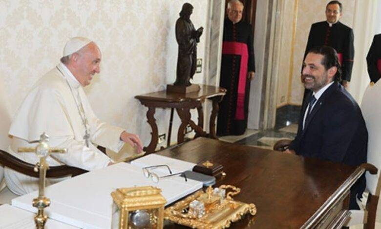 زيارة الحريري للفاتيكان قد تشمل لقاءه رئيس الحكومة الايطالية