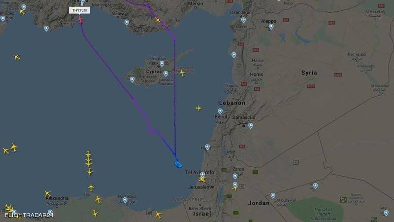 طائرات متجهة إلى تل أبيب تعود أو تغير مسارها