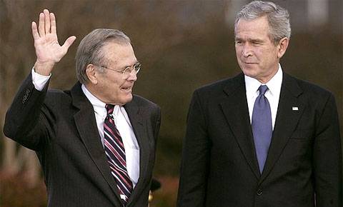 بهذه الكلمات.. بوش ينعى رامسفيلد