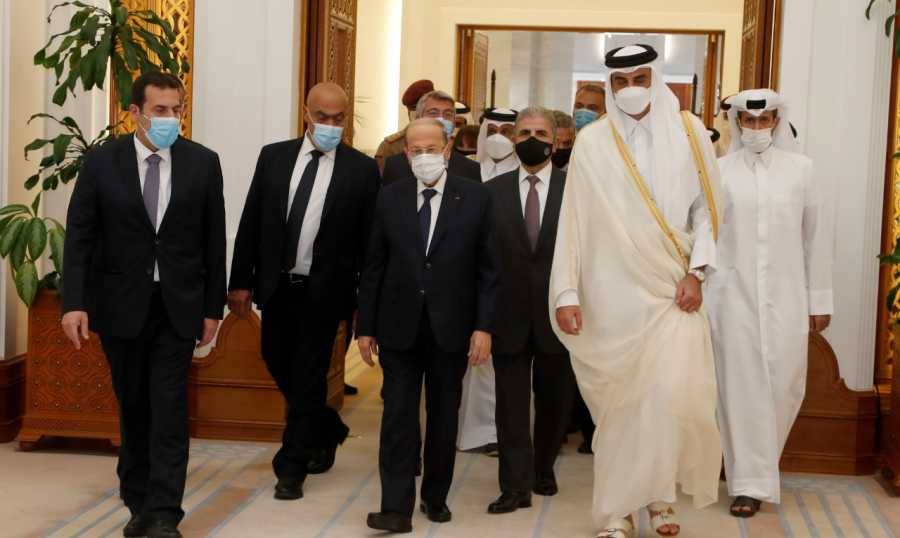 ‏ عون: لطالما وقفت قطر إلى جانب لبنان في مواجهته للتحديات والمحن