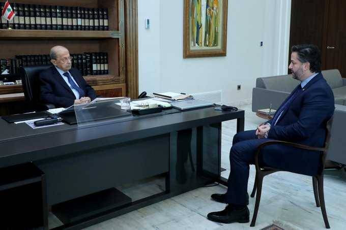 عون يطلع من وزير الاقتصاد على أجواء زيارته إلى جنيف وأميركا