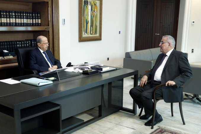 عون يعرض مع وزير الخارجية التطورات السياسية والدبلوماسية ‏