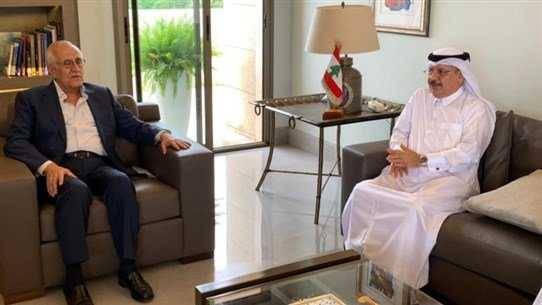 سليمان استقبل سفير قطر وشدد على حتمية عودة لبنان الرسمي إلى حضنه العربي