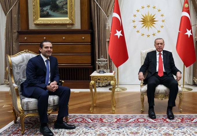 أردوغان يستقبل الحريري في المجمع الرئاسي بالعاصمة أنقرة