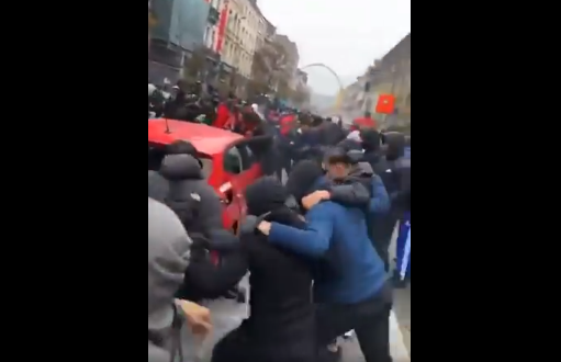 بالفيديو.. أعمال عنف في بروكسل بعد خسارة بلجيكا أمام المغرب في المونديال