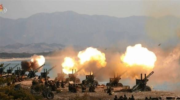 كوريا الشمالية تطلق 100 قذيفة مدفعية قرب حدود جارتها الجنوبية