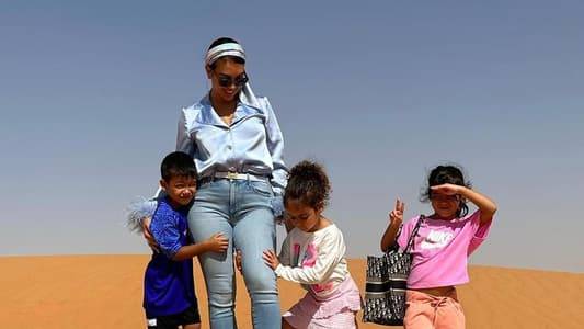 جورجينا رودريغيز وأجواء عائلية في صحراء السعودية