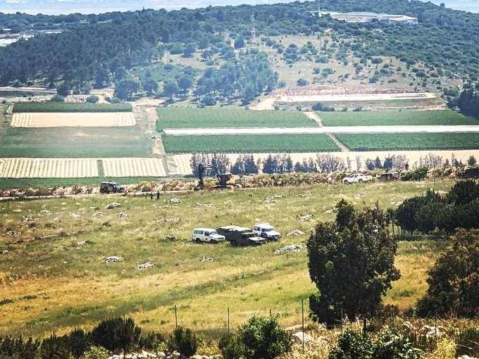 انتشار أمني على الحدود بعد خرق جرافة إسرائيلية الخط الأزرق