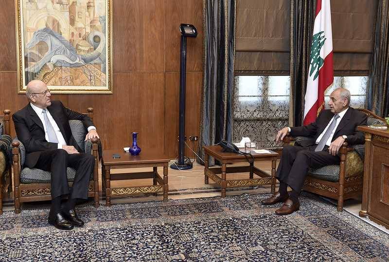 بري يعرض الاوضاع مع ميقاتي: لعقد جلسة للحكومة وتعيين حاكم جديد لمصرف لبنان