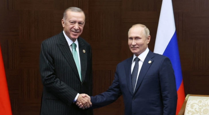 الكرملين: بوتين وإردوغان يجريان محادثات في سوتشي الاثنين
