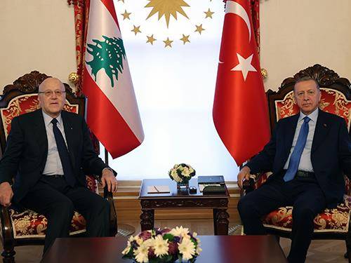 اردوغان يستقبل ميقاتي.. نتمنى استمرار الهدنة لكي يبقى لبنان آمنا وهادئا